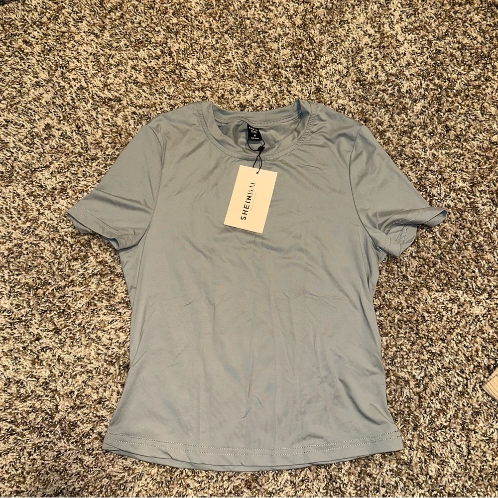 Grey medium SHEIN babe tee